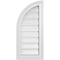 Ekena Millwork Quarter Round Top Left Surface Mount PVC Gable Vent w/ 2"W x 1-1/2"P Brickmould Frame, 12"W x 26"H GVPQL12X2602SF - alternate 1